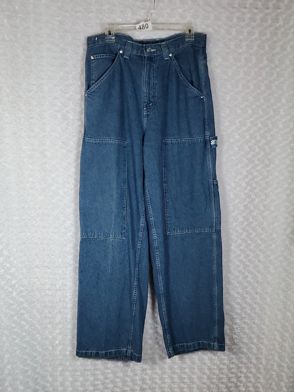 Vintage Y2k Zonz Dark Blue Carpenter Denim Pants 32x32